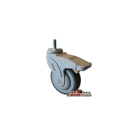 Casterhq 4" Total Locking Nylon Composite Medical Caster, 275 LBS Capacity, S CB-NCMC4